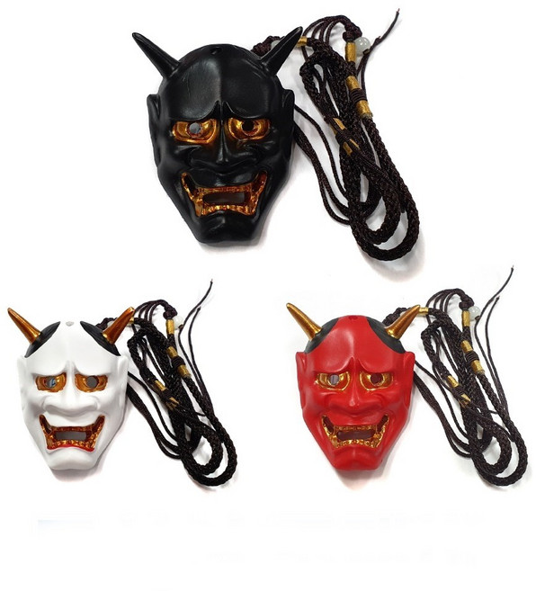 자동차 무사신 룸미러걸이 도깨비 한야 악세사리 블랙/화이트/레드 인형 팬던트 새차 선물, 1개, 전차종, 레드