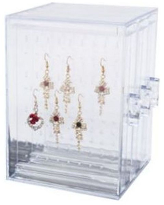HOOT 레이디와이 뚜껑있는 DARA19 다이아 악세사리 아크릴 정리함 귀걸이 서랍형 다용도