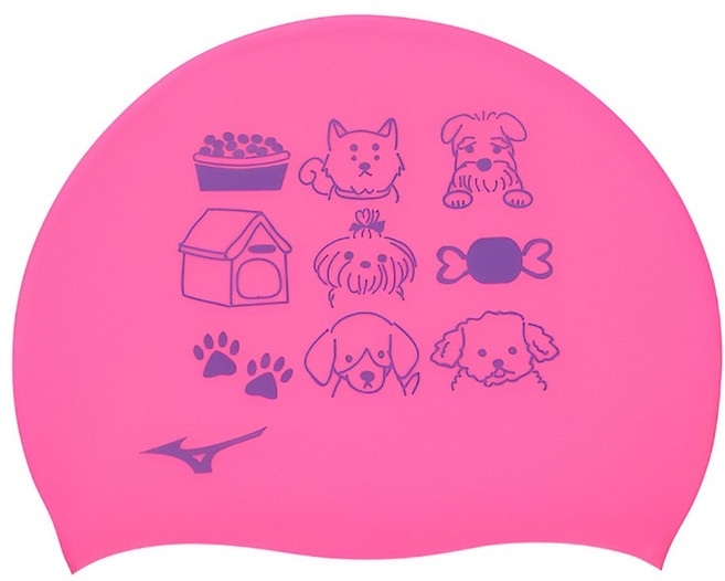 미즈노 도그 실리콘수모 N2JWB045, 핑크, 1개