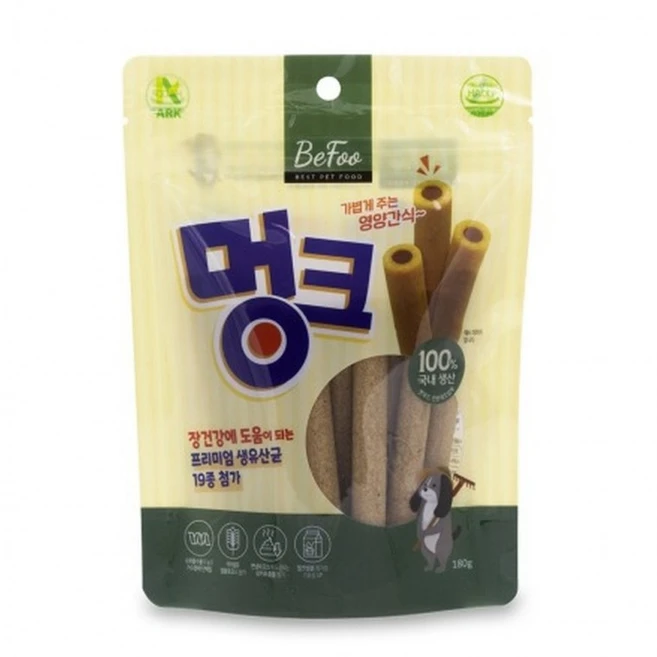 베푸 애견간식 베푸 멍크 180g, 1개 - 쿠팡
