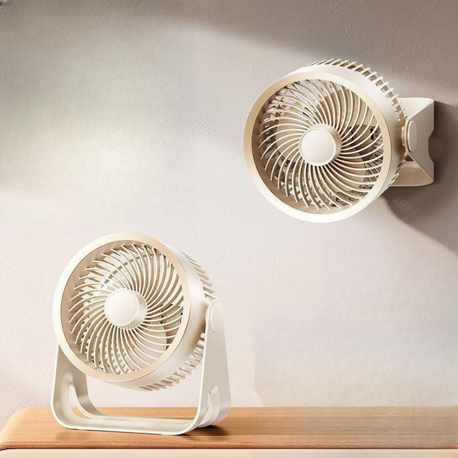 책상용 미니 냉풍기 저소음 USB충전 휴대용 쿨러, 기본, 화이트 24시간 지속