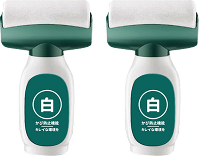 滾筒白牆刷 - 牆壁修補，無甲醛，防黴，不發黃, 百合白, 2套, 300ml