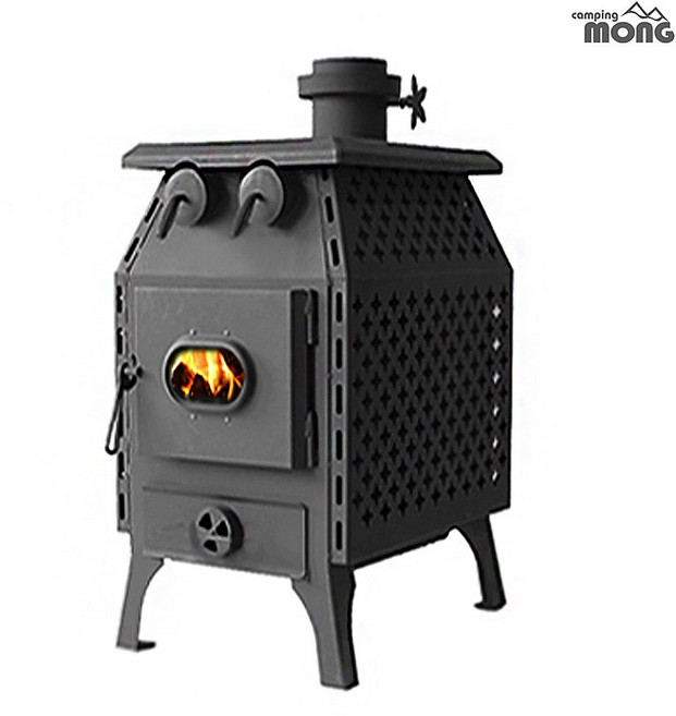 캠핑몽 백두 화목난로 50형 고급 국산 나무난로 장작 가정용 우드 스토브 3T, 백두화목난로 50형 고급