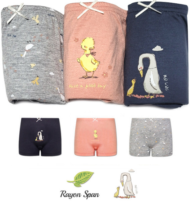 허벅지 조임없는 여아 드로즈 3매입 속바지팬티