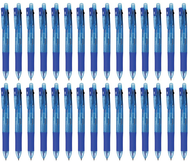 제브라 사라사 3+S 0.5mm 블루 SJ3-BL 멀티펜, 30개