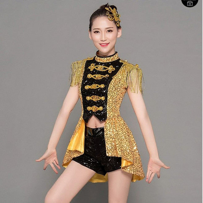 치어리더 응원복 반짝이 무대 의상 공연복