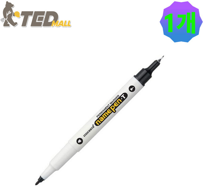 [TED MALL 무료배송] 모나미 T 양방향 네임펜 낱개판매, 검정