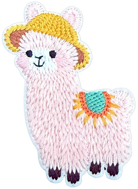 케바케 와펜 커스텀 스티커 패치, w101 핑크알파카, 1개