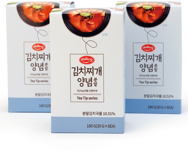 [델링] 김치찌개 양념 분말 3개 묶음, 180g