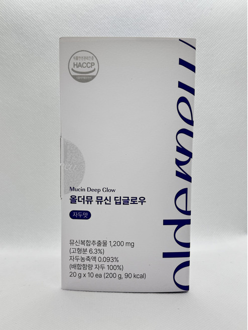 New 올더뮤 뮤신 딥글로우 6박스 60포 자두맛 젤리 저분자 콜라겐 함유 여배우 동안비결 이너뷰티, 20g, 60개