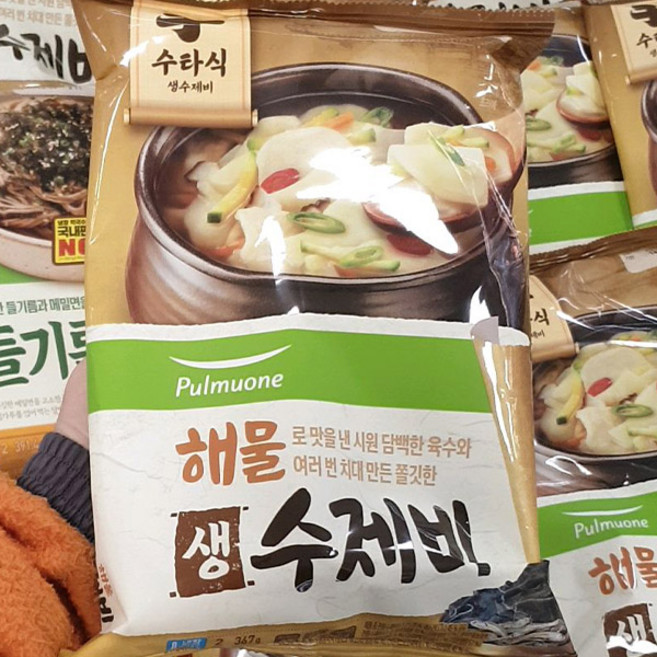 풀무원 해물 생 수제비 2인 367g, 1개