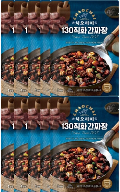 샘표 차오차이 130 직화간짜장 (), 180g, 1박스