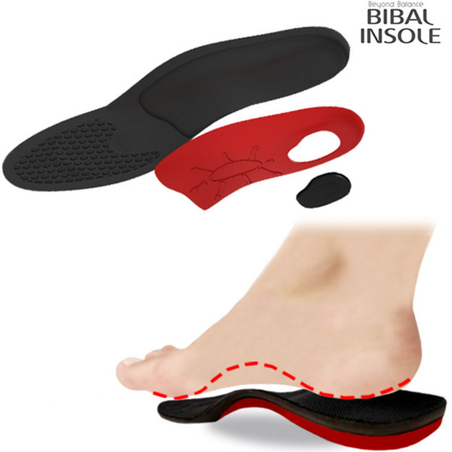 비발인솔 요족 평발 교정 발아치 기능성깔창 쓰리업패드 아임아치_Whole