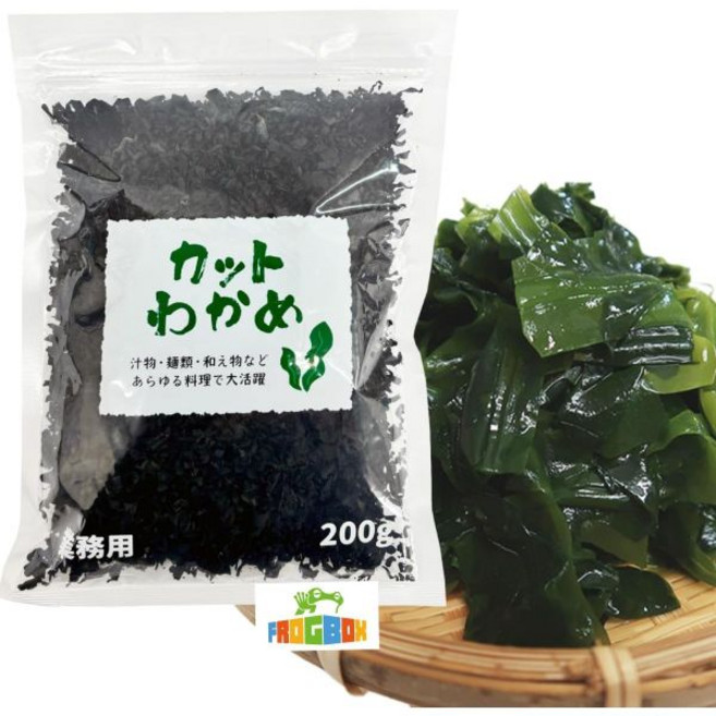 일본 컷 와카메 건조 미역 200g, 1개