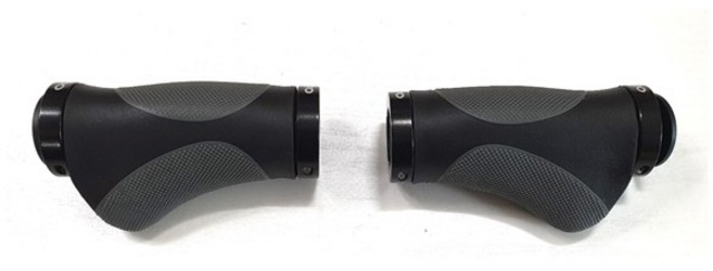 전동킥보드 숏그립 손잡이 짧은 92mm 핸들그립, 블랙/실버, 1개