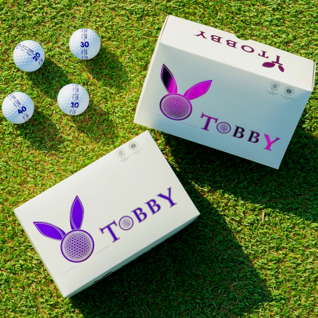 토비 2.5피스 레이저 골프공 대회공인구, 화이트, 1세트, 12개입