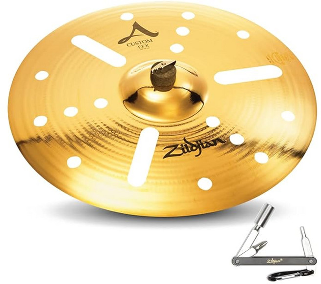 Avedis Zildjian Company 20820 20インチ 커스텀 EFX 드럼세트 심벌즈 미디엄에서 로우 프로파일 ZKEY A20820, 1개, 상세페이지 참조