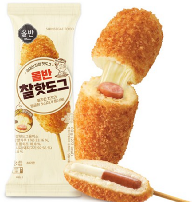 신세계푸드 올반 찰핫도그, 80g, 10개