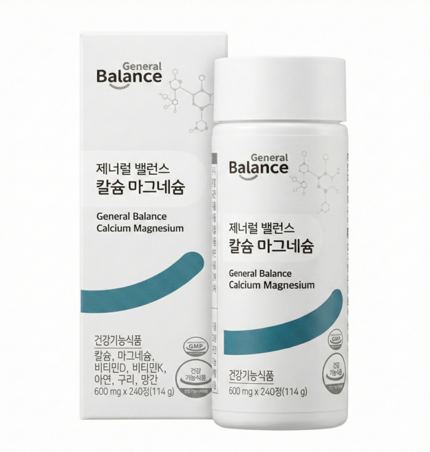 지쿱 제너럴 밸런스 칼슘마그네슘 칼마디, 240정, 1개