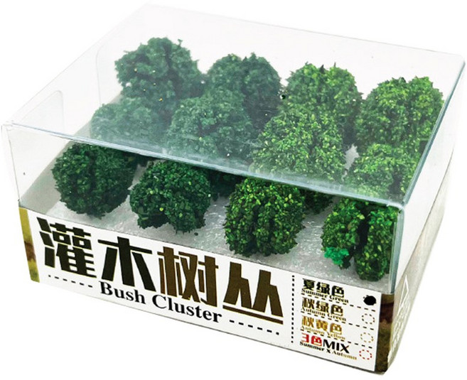 코히모 조경재료 미니어처 diy 테라리움 디오라마 조경용 나무 12그루 한세트 4W176, 여름, 1개