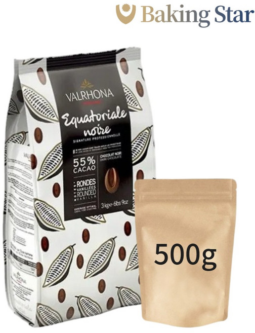 발로나 에콰토리얼 누아 55% 초콜릿 500g 프랑스 커버춰 (소분), 500g(소분), 1개
