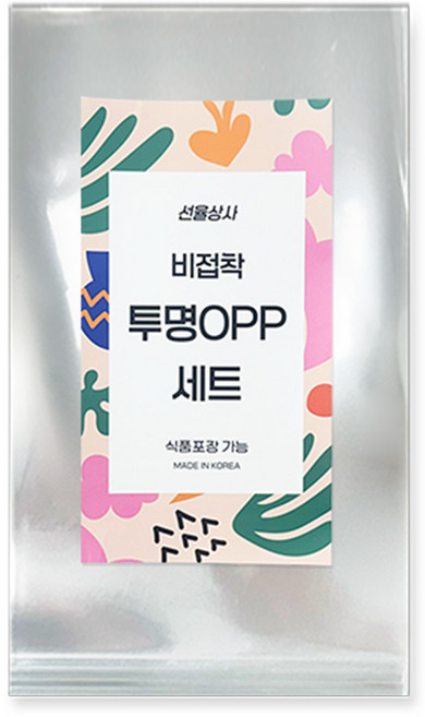 선율상사 비접착식 OPP 투명 봉투 방산시장 직 사각형 카드 슬리브, 200개