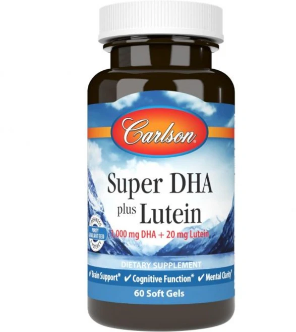 칼슨 - 슈퍼 DHA 플러스 루테인 1000mg + 루테인 20mg 소프트젤 60개, 60 - 쿠팡