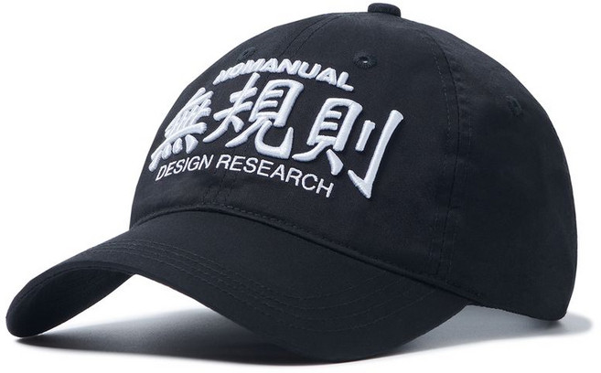 [노매뉴얼] 無規則 BALL CAP - BLACK