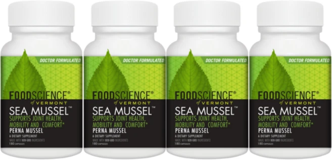홍합 추출물 뉴질랜드멀티구성 다빈치 래버토리 Sea 머슬 mussel 초록잎 1000 mg 녹색잎 구푸드사이언스, 4개, 180정 - 쿠팡