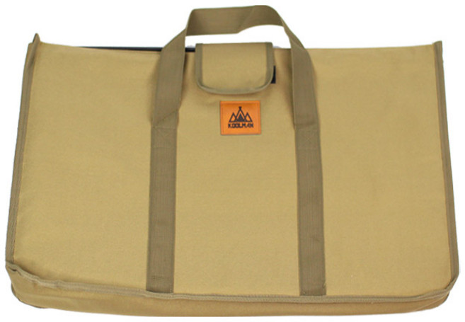 KOOLMAN(쿨맨) 다용도 사이드테이블 쿨러스탠드 BLACK, 1개, 1단, 쿨러테이블 수납가방 - 골든브라운