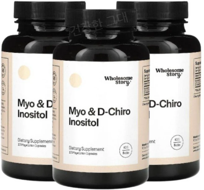 홀섬스토리 미오 D 카이로 이노시톨 120캡슐 3개 Myo Chiro Inositol, 120정 - 쿠팡