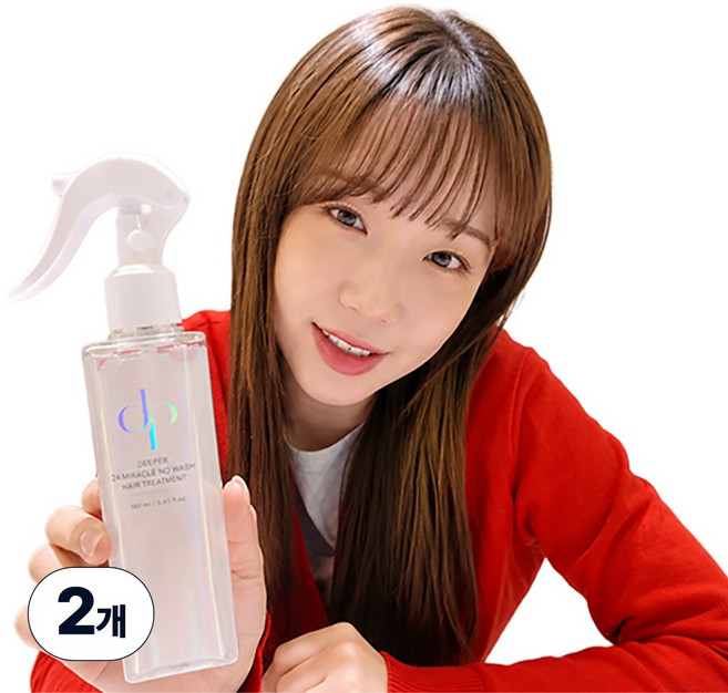 디피어 24 미라클 노워시 단백질 헤어 트리트먼트 극손상 손상모 즉시개선, 2개, 160ml