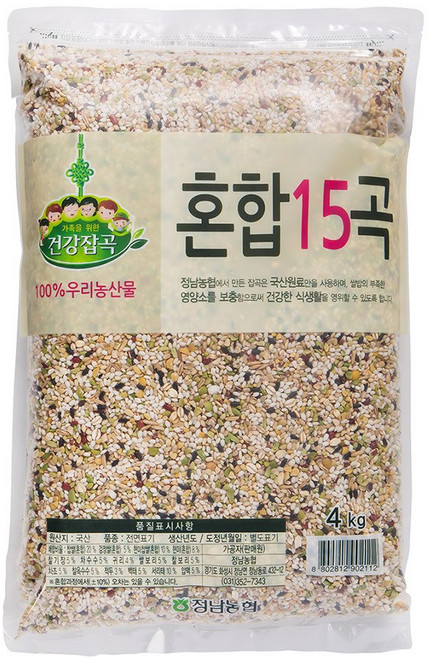 [건강잡곡] 화성 정남농협 혼합15곡, 1개