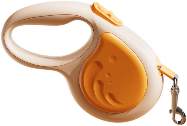 펫올웨이즈 강아지 자동 리드줄 3m, 1개, 오렌지