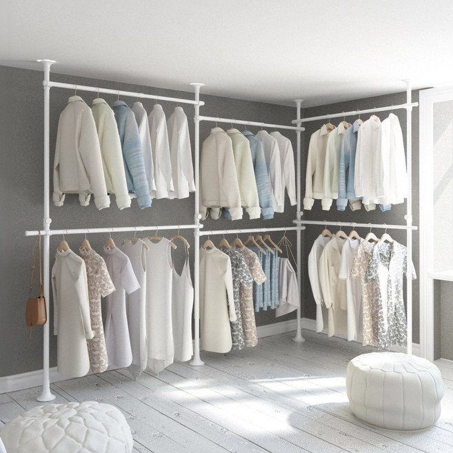 리우리빙 두배커진행거 2~6단 38mm 블랙/화이트, 리우리빙 두배커진행거 화이트, 6단