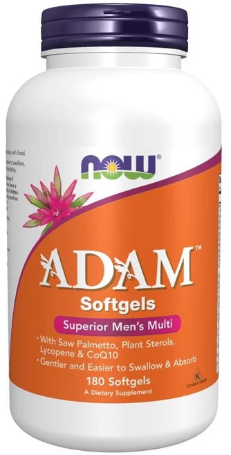 NOW ADAM 아담 남성용 멀티비타민 ﻿180소프트젤, 180정, 1개 - 쿠팡