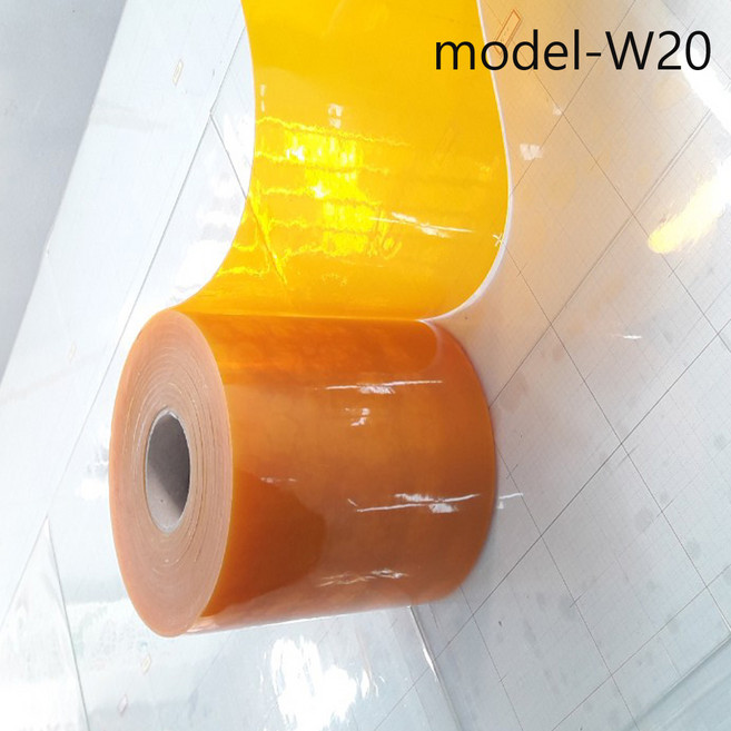 (m단위판매) PVC연질비닐 황색투명2mm 폭20cm (모델W20) 아스테이지 방풍방충용커튼 용접불꽃차광막 용접불티차단막 바닥보호 깔판, 1개