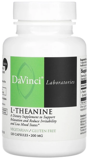 다빈치 랩 오브 버몬트 L-테아닌 200 mg 120 캡슐, 1개, 120정 - 쿠팡