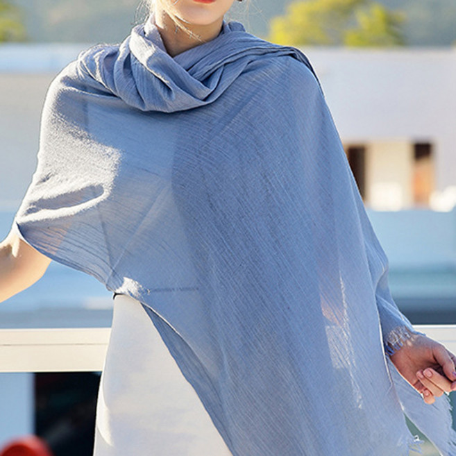 에스라이프 18색상 봄 여름 간절기 스카프 무지롱 머플러