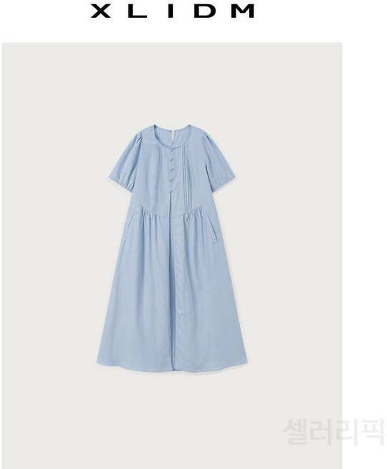 빅사이즈 여성 텐셀 리넨 슬릿 A라인 드레스 여신 스타일 고급스러운 결혼식 패션 웨딩 촬영 격식있는 모던한 30대 로맨틱한