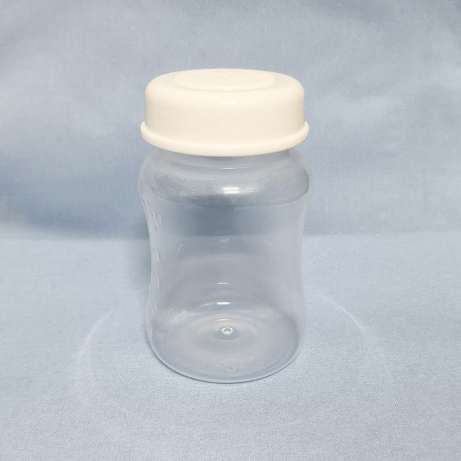 母乳儲奶瓶 180ml 寬口徑 白色 嬰兒儲乳瓶, 1個