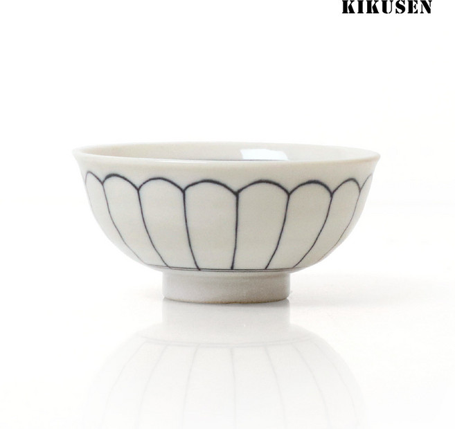 일본 도자기 기쿠센 시리즈, 공기 11.6cm, 1개