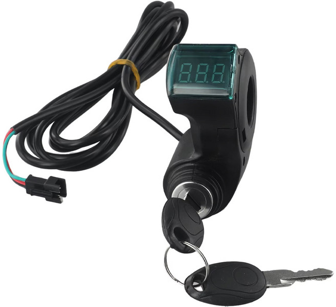 셀렉트템 전동킥보드 볼트게이지 잔량게이지 볼트메타 도난방지 전기자전거, 1개, 화이트