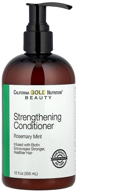 CGN 스트렝스닝 샴푸 355ml 1팩 로즈마리 민트 California Gold Nutrition Strengthening Shampoo Biotin, 1개 - 쿠팡