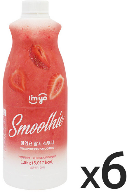 아임요-딸기스무디1.8kg x6, 1.8kg, 6개