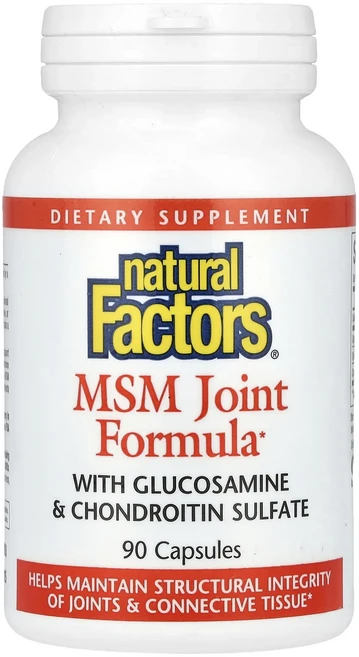 몸관리하세요 겨울입니다 Natural Factors MSM 관절 포뮬라 글루코사민 및 황산콘드로이틴 함유 캡슐 90정 특별관리진행, NaturalFactorsMSM관절포뮬라글루코사민및황산, 1개 - 쿠팡