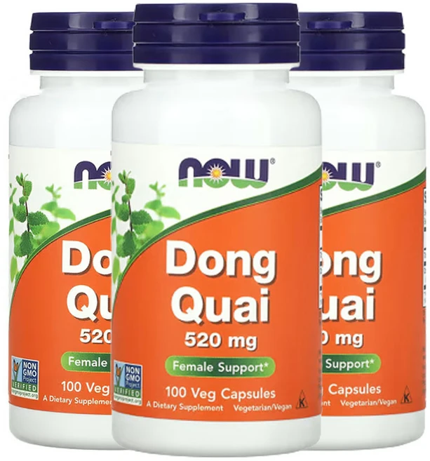 [3개] 나우푸드 당귀 520mg 100베지캡슐 Dong Quai, 3개, 100정 - 쿠팡