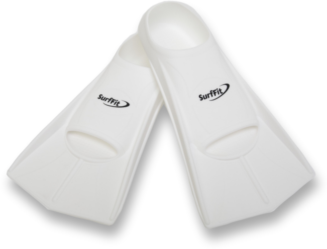 써핏 스노쿨링 오리발 숏핀 + 메쉬백 세트, 화이트