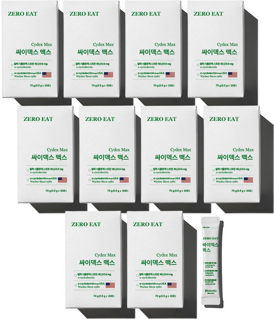 바이오네틱 고함량 알파CD 제로이트 알파시클로덱스트린 알파시디 1박스 20일분, 200개, 3.5g