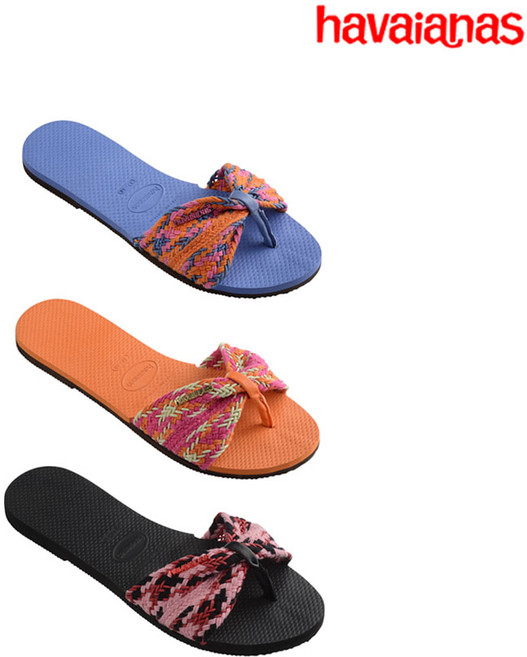 [하바이아나스 havaianas] 정품 여성 유 생트로페 메쉬 3컬러 여름 슬라이드 슬리퍼 (4145827)